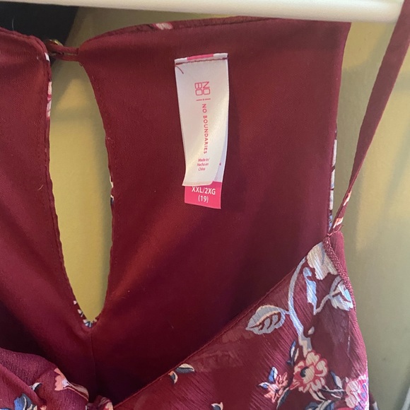 Juniors Floral Print Dress - Picture 2 of 4